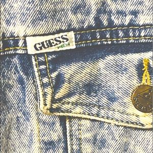 Vintage late 80s Guess faded jean jacket